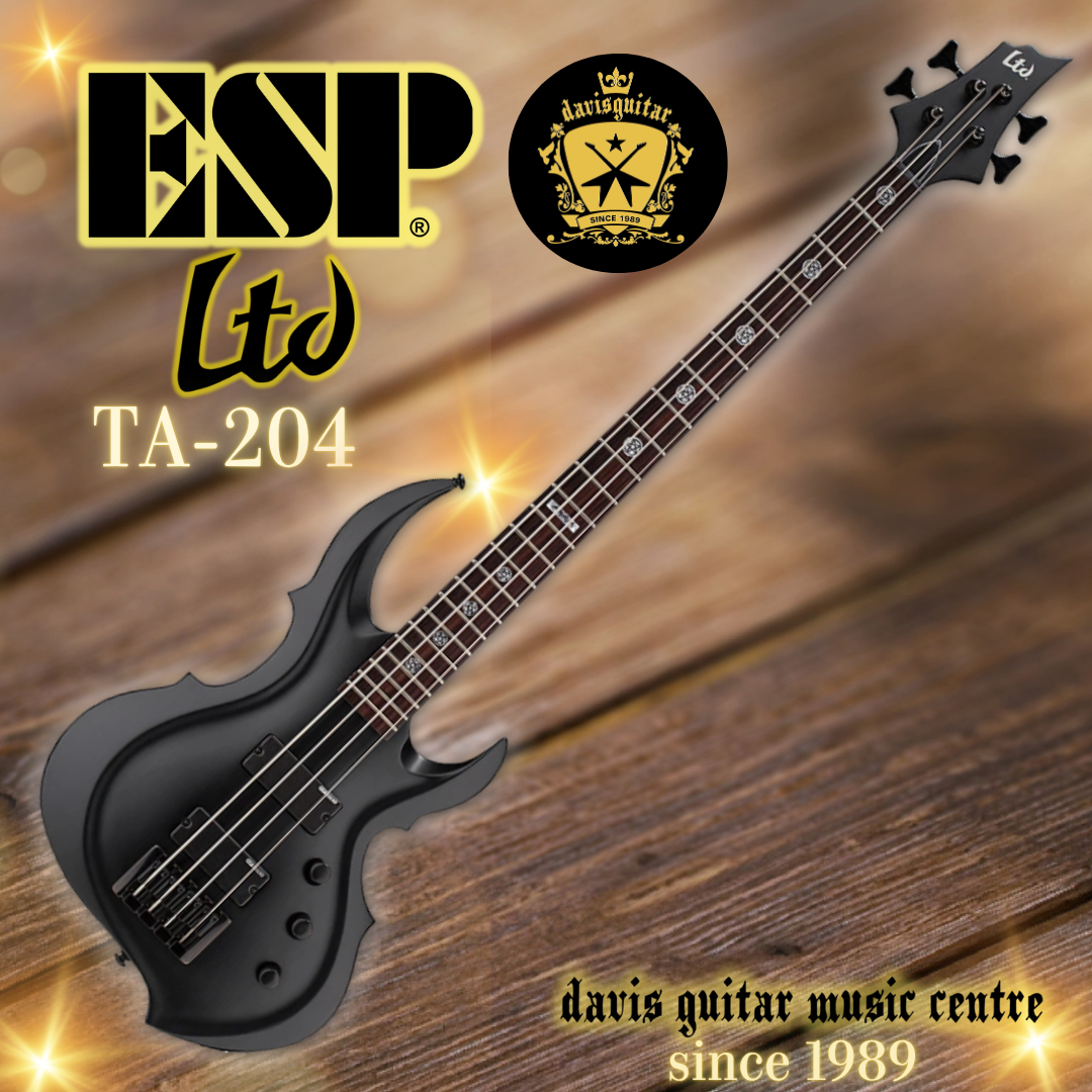 ESP LTD B-15 5-String Electric Bass Guitar Black Satin