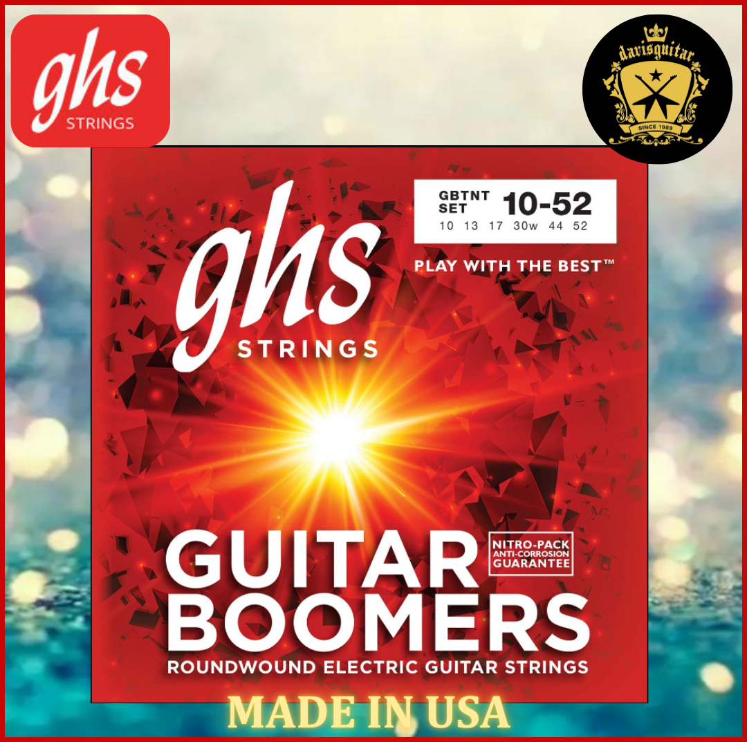 GHS Electric Guitar String Boomers GBTNT 010-052 Nickel Plated Steel Round Wound