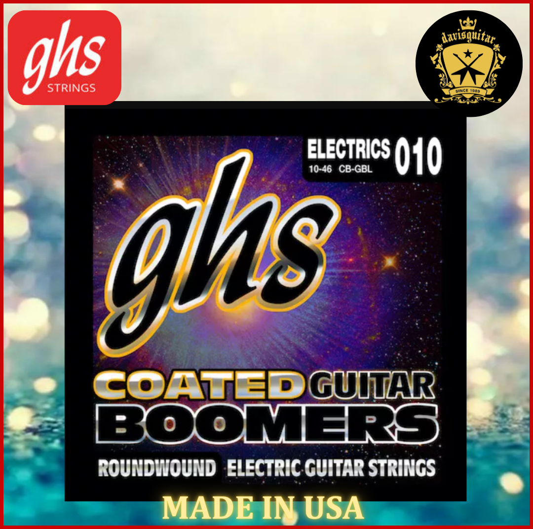 GHS CB-GBL 10-46 Coated Boomers Nickel Plated Steel Round Core Electric Guitar String