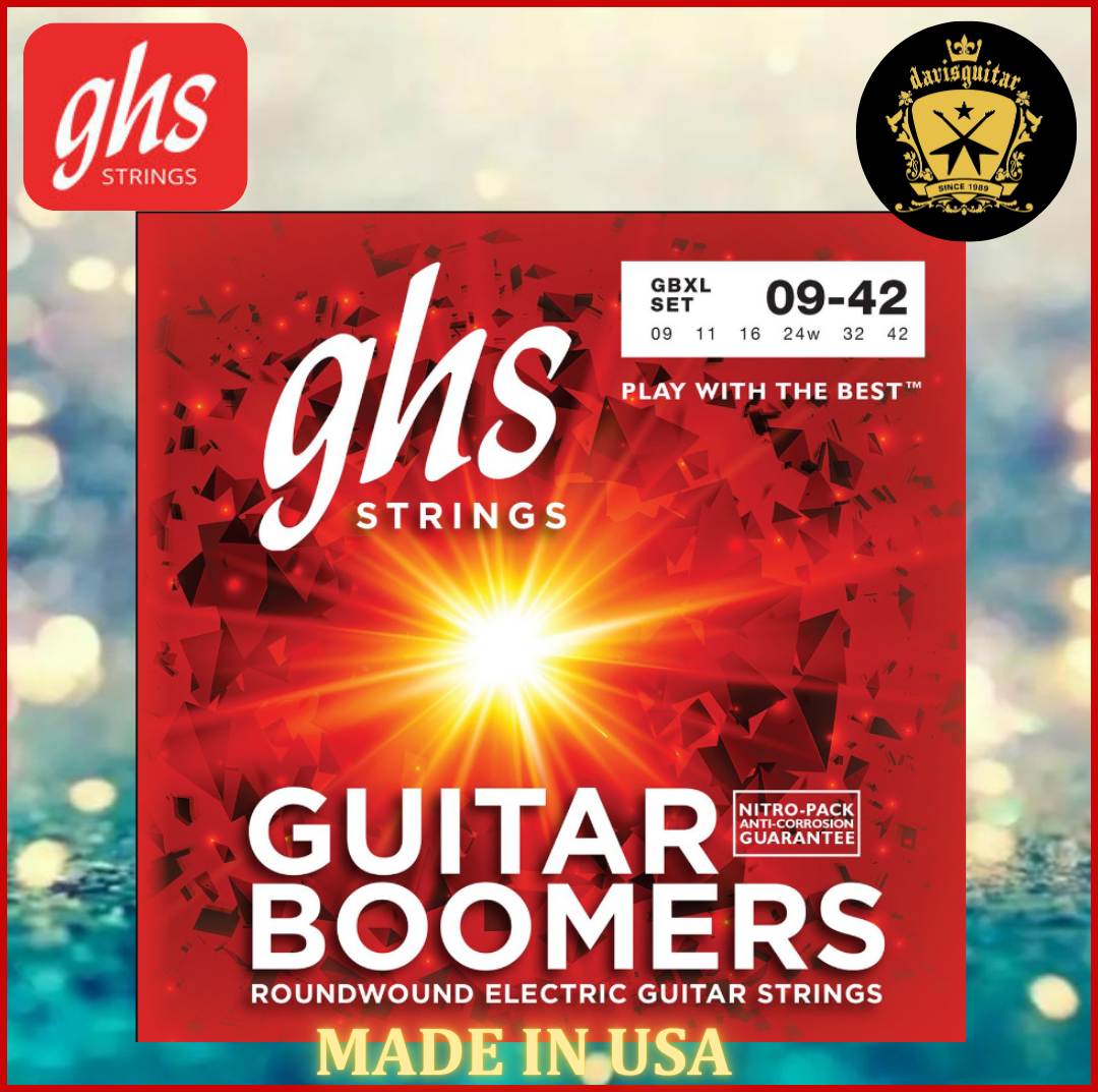 GHS Electric Guitar String Boomers GBXL 09-42 Nickel Plated Steel Round Wound