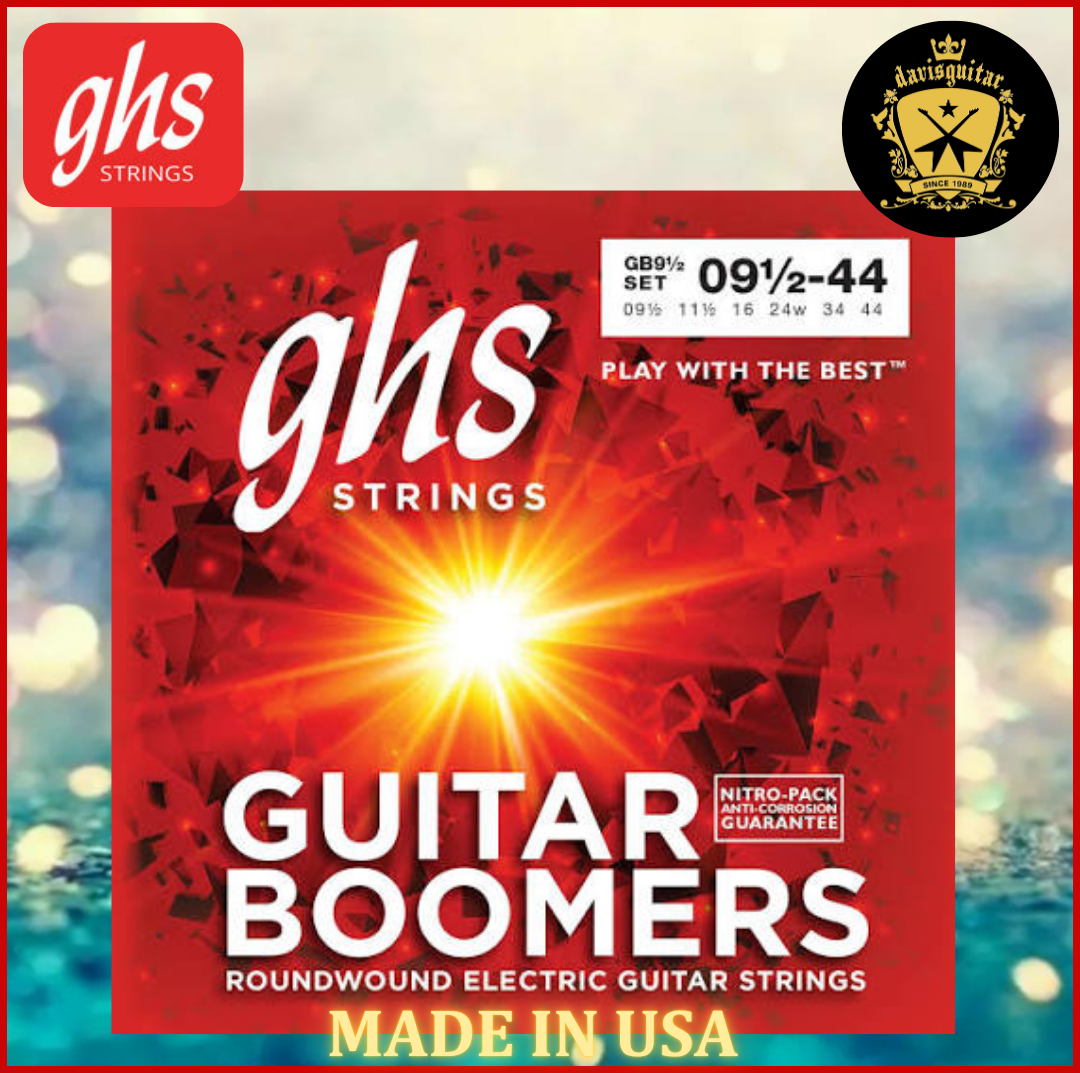 GHS Electric Guitar String 9.5-44 Boomers GB9.5 Nickel Plated Steel Round Wound
