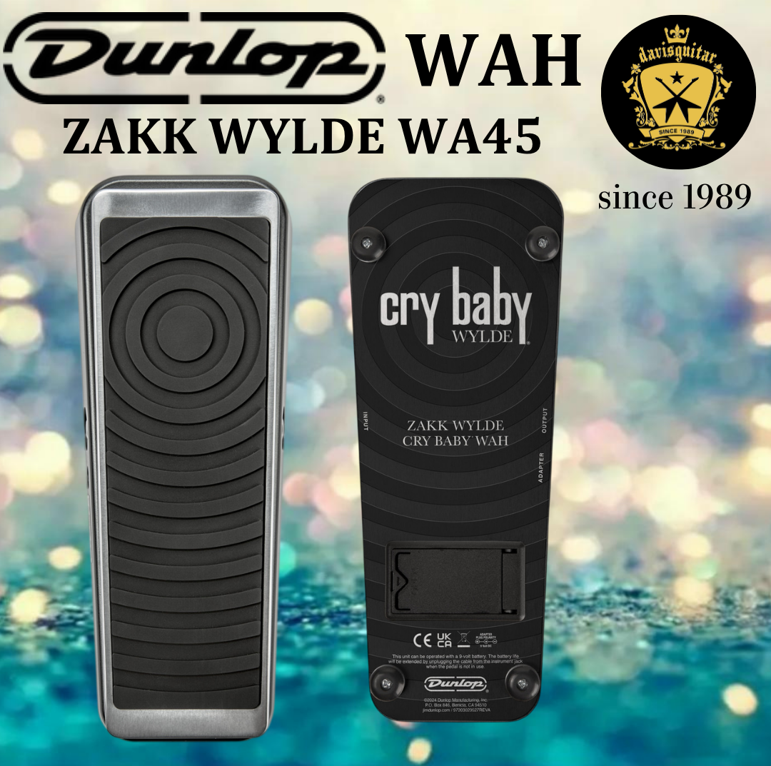 Jim Dunlop Zakk Wylde Audio Cry Baby Wah WA45 Guitar Pedal