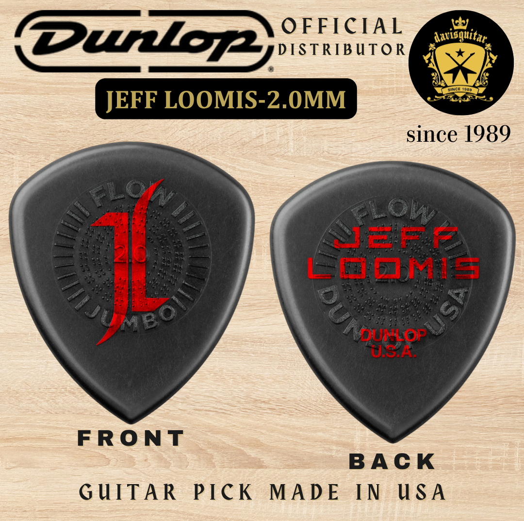 Jim Dunlop Guitar Pick Jeff Loomis Custom Flow Jumbo 2.0mm Made In USA