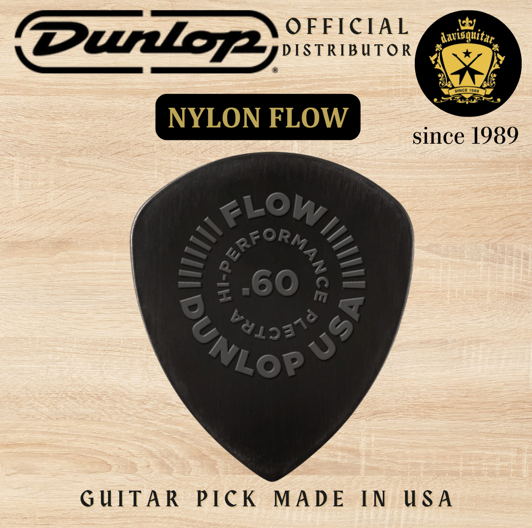 Jim Dunlop Guitar Pick Nylon Flow 0.60mm Made In USA
