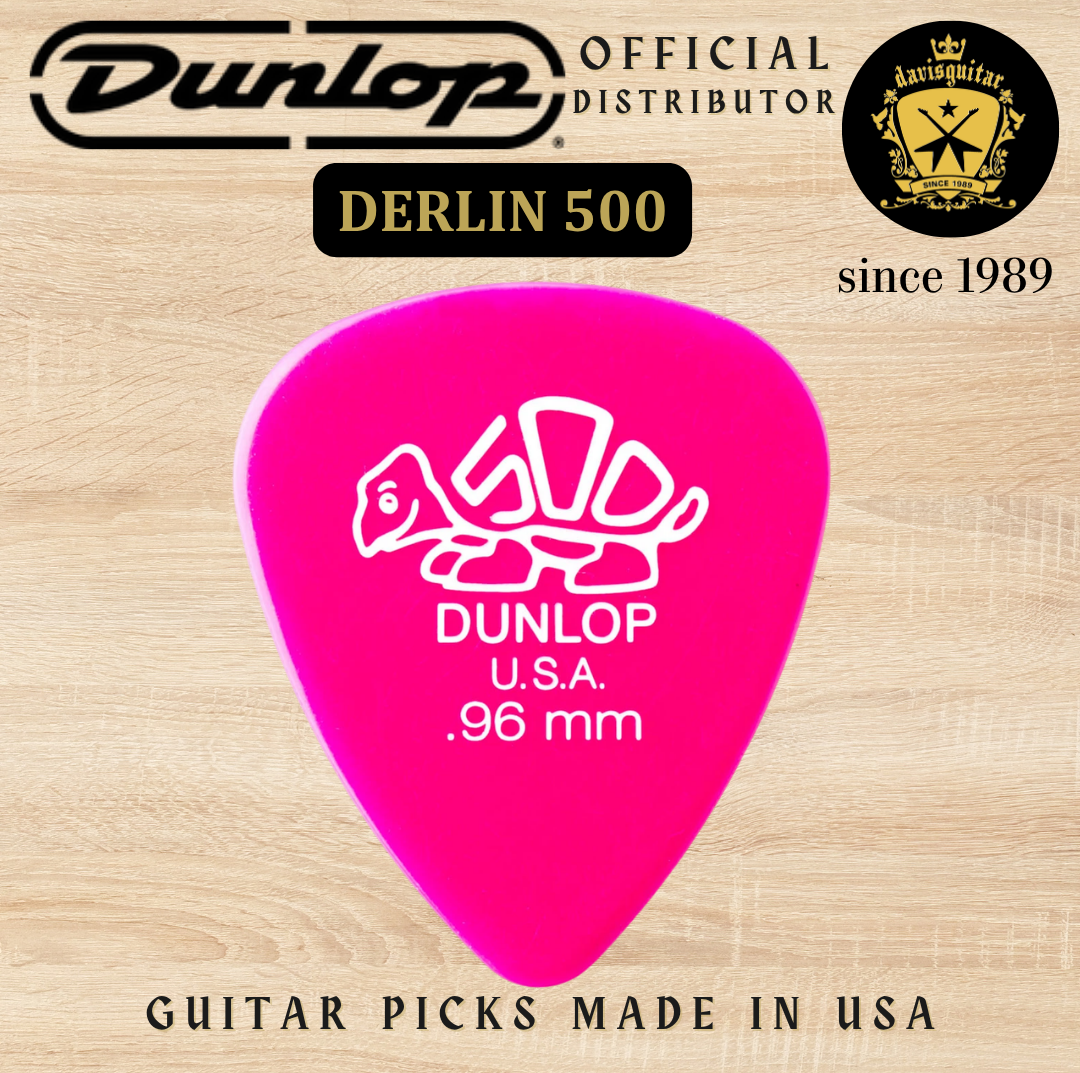 Jim Dunlop Guitar Pick Derlin 500 0.96mm Made In USA