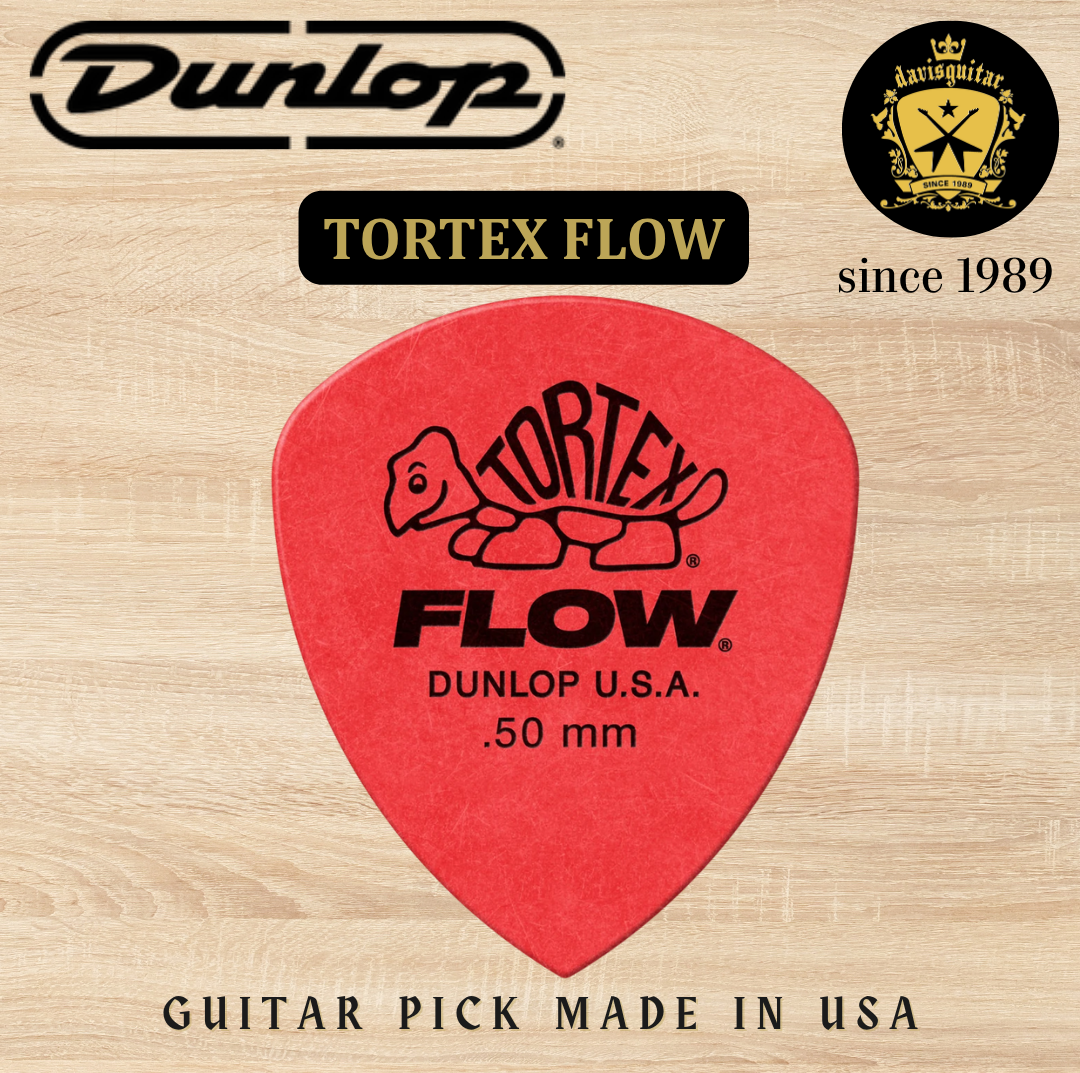 Jim Dunlop Guitar Pick Tortex Flow Pick 0.50mm Made In USA