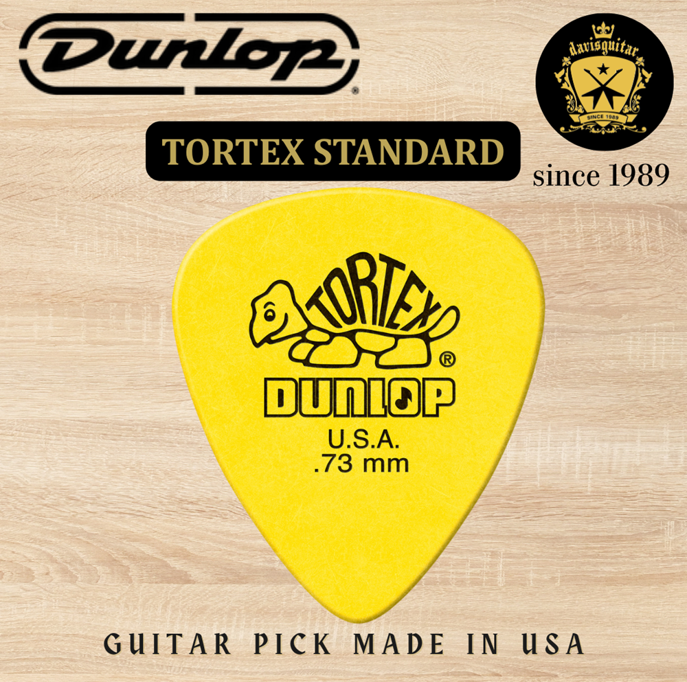 Jim Dunlop Guitar Pick Tortex Standard Pick 0.73mm Made In USA