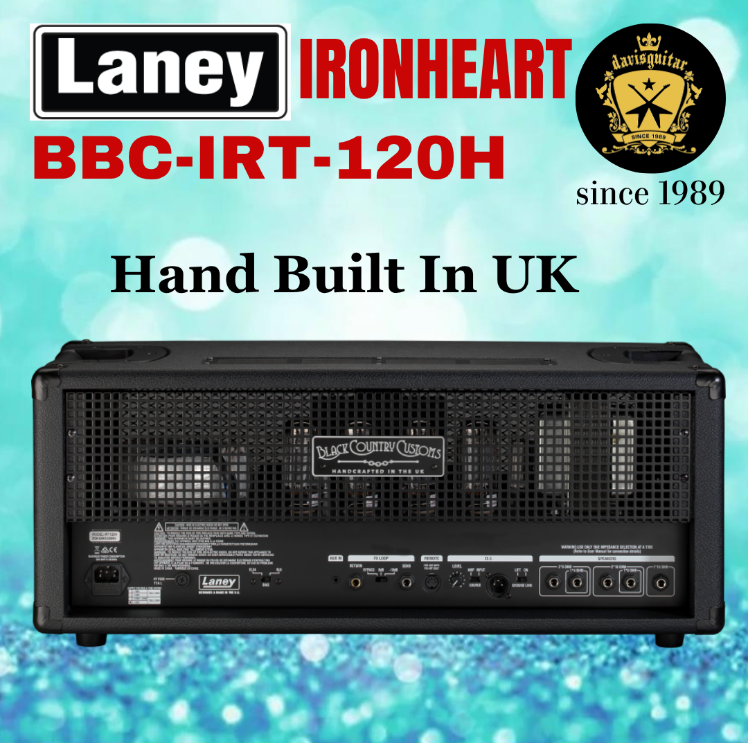 Laney Black Country Customs IRONHEART IRT120H 120 Watt Tube Electric Amp Head