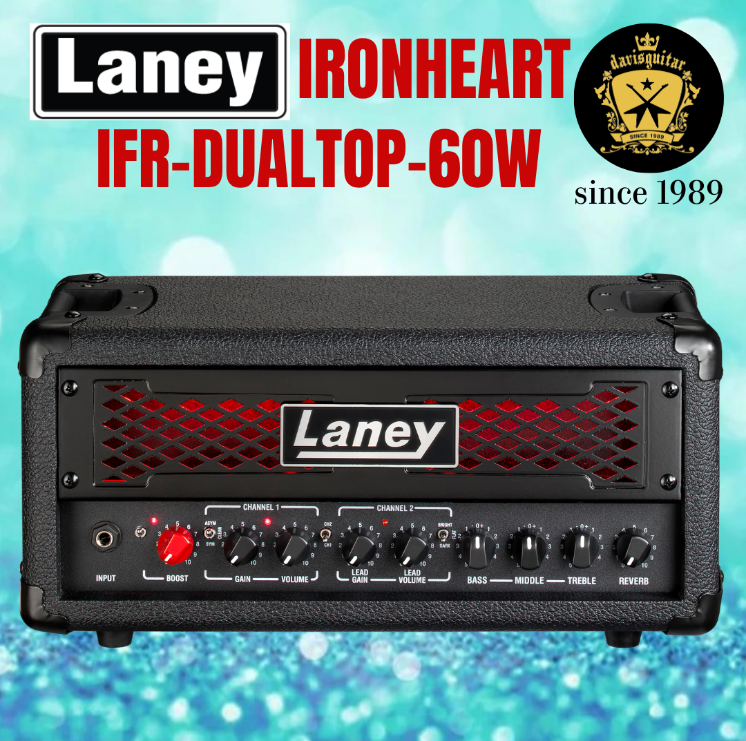 Laney IRF-DUALTOP 60-Watt Dual Channel Amp Head for Electric Guitar