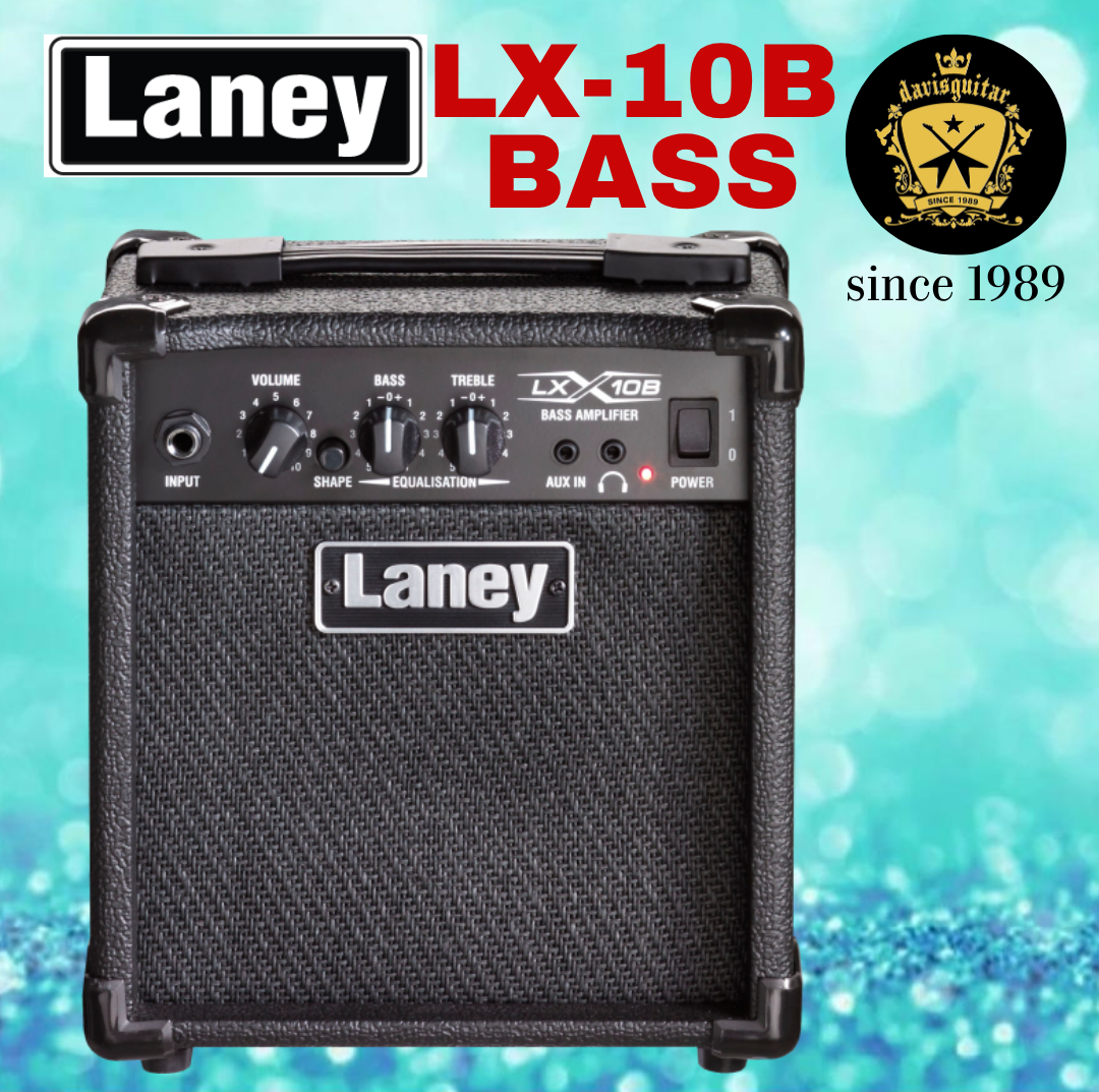 Laney LX10B Black Compact Bass Practice Amplifier 10 watts