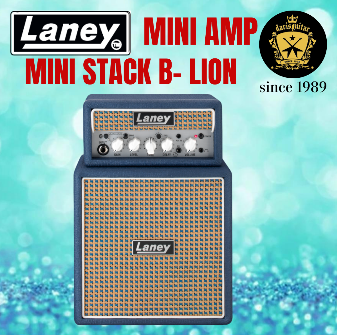 Laney MINISTACK-B-LION – Bluetooth Battery-Powered Guitar Amp with Smartphone Interface