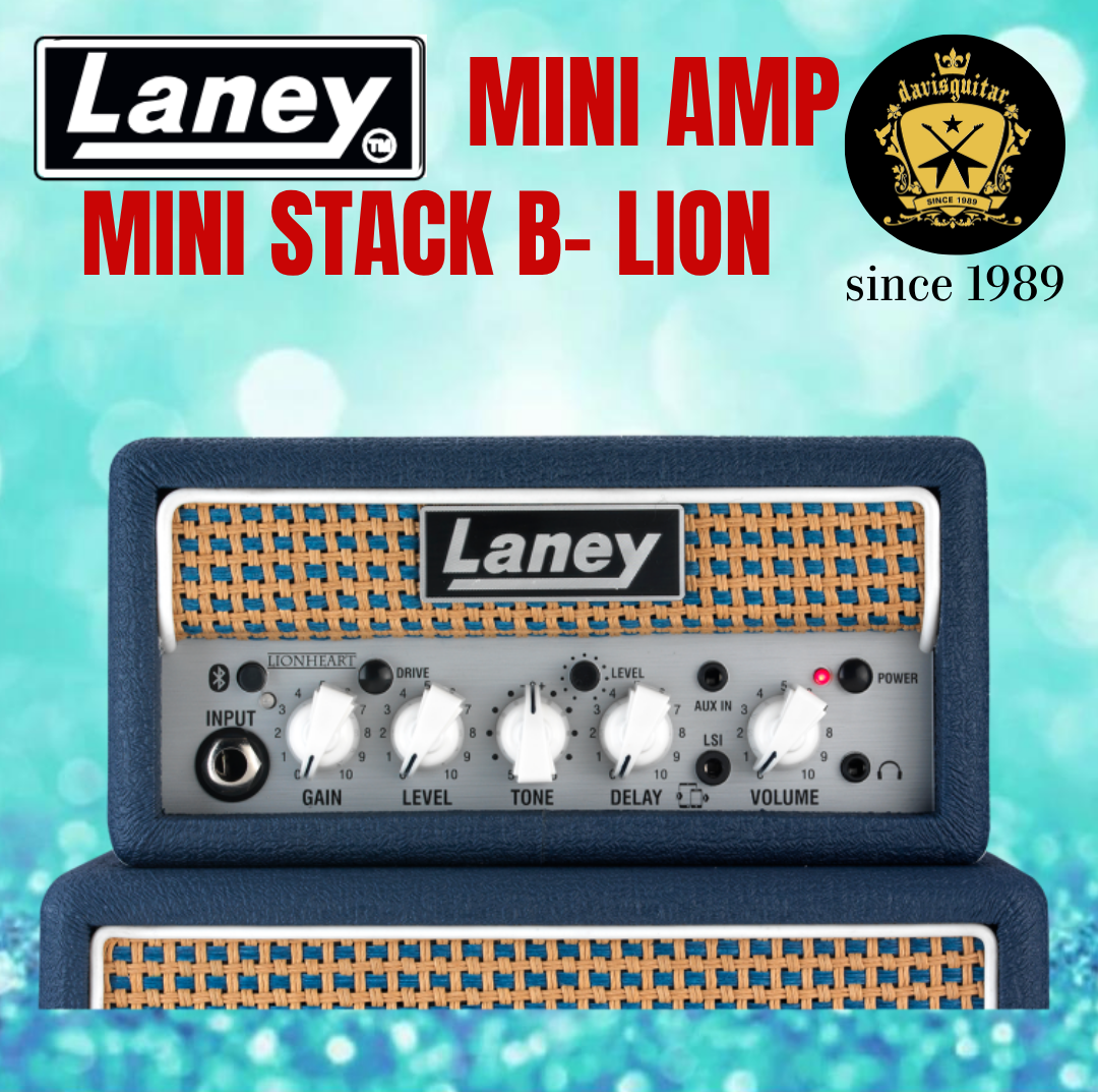 Laney MINISTACK-B-LION – Bluetooth Battery-Powered Guitar Amp with Smartphone Interface