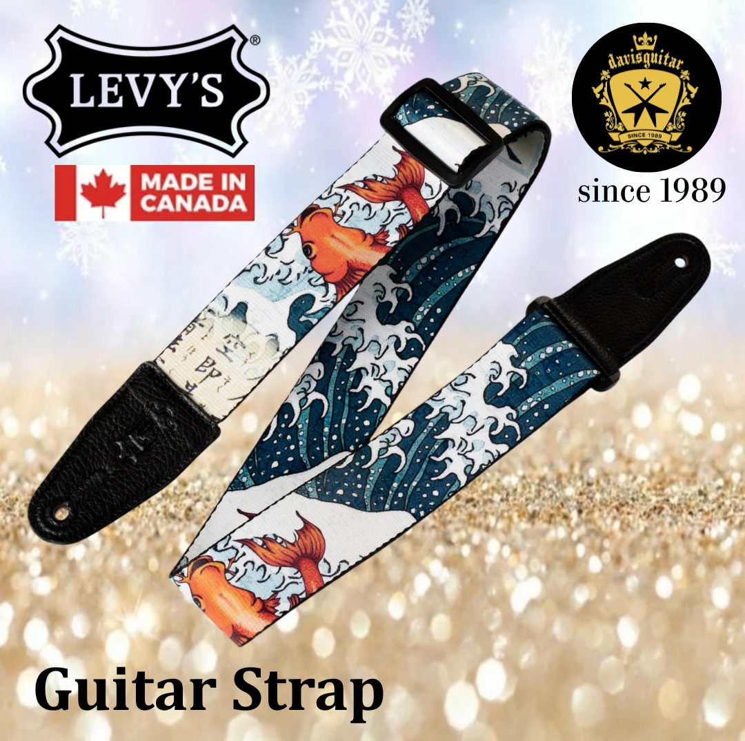 Levy’s Leathers MPD2-016Eastern Harmony Series 2" Guitar Strap Koi Fish