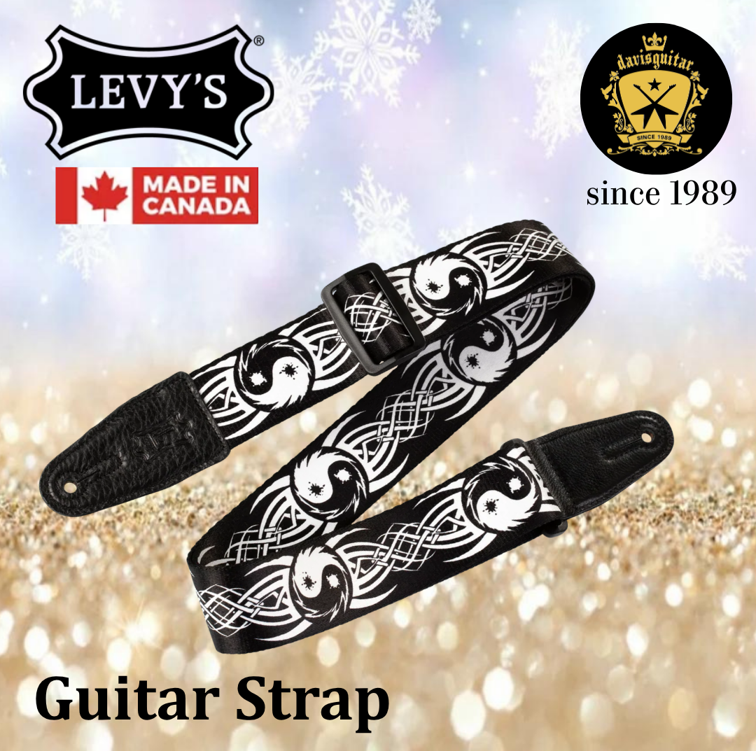 Levy’s Leathers MP-15 Eastern Harmony Series Ying Yang Guitar Strap