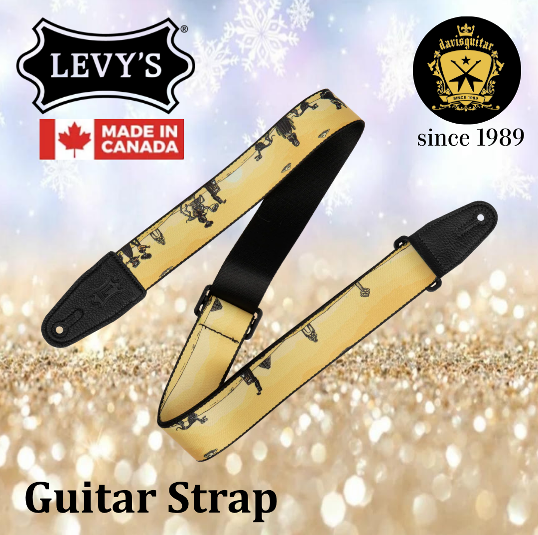 Levy’s Leather Calaca Series 2" Polyester Guitar Strap – Desert Mariachi MP2CAL-001
