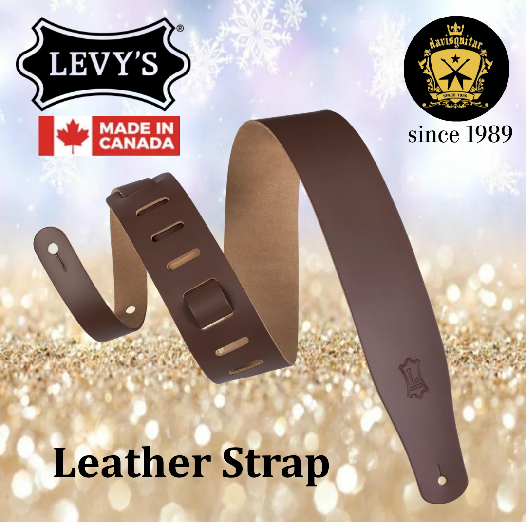 Levy’s Leathers M26 Brown Streamline Leather Series Guitar Strap