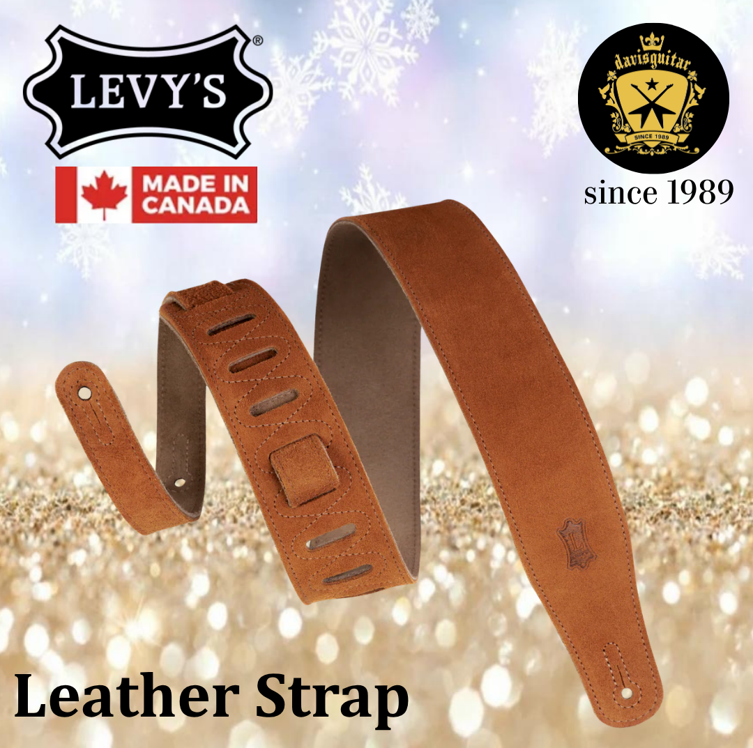 Levy’s Leathers MS26-HNY Honey Suede Series Guitar Strap
