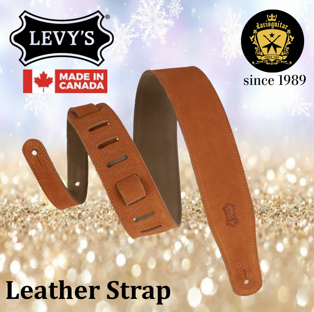 Levy’s Leathers MS26-BRN Brown Suede Series Guitar Strap