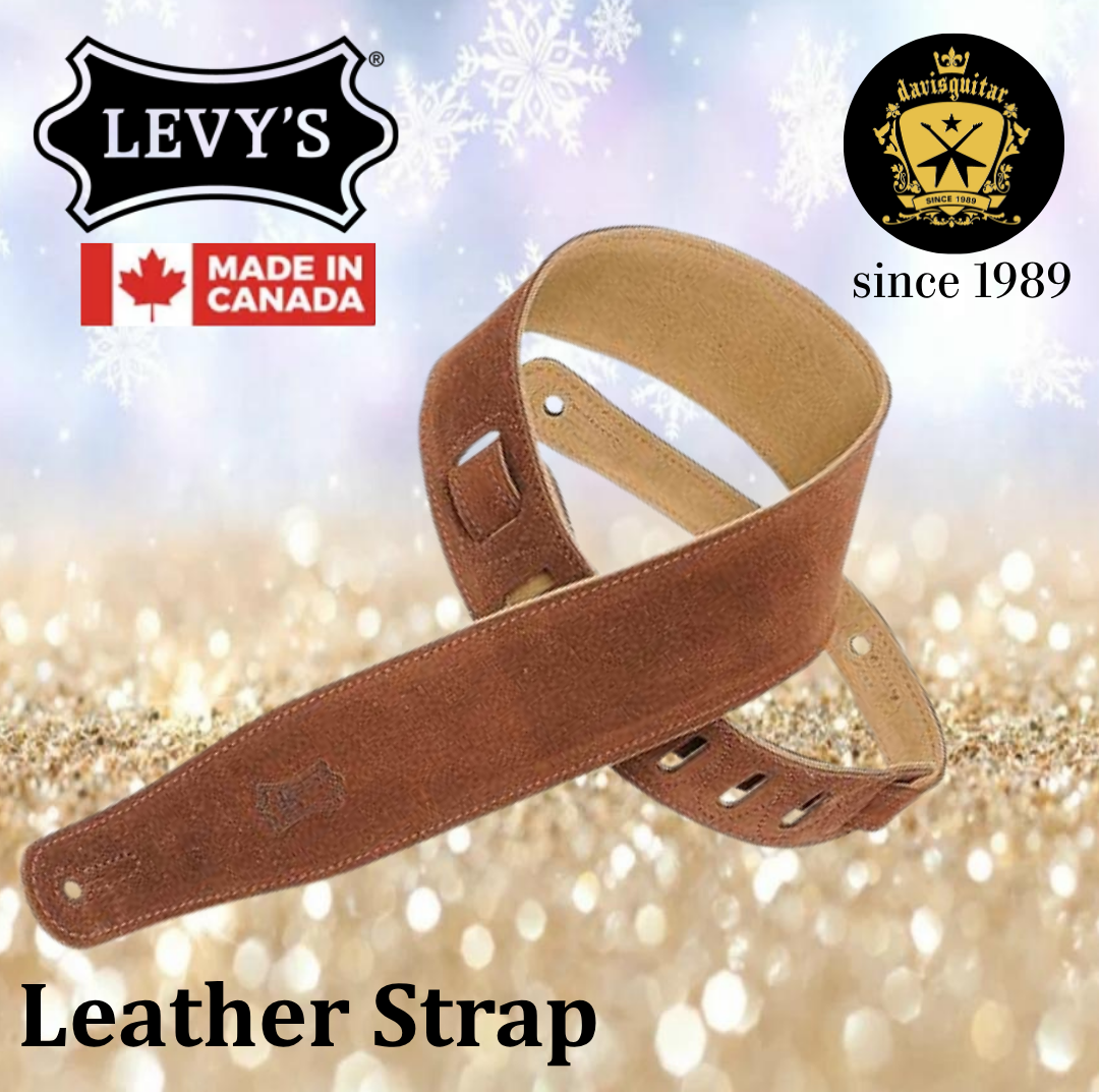 Levy’s Leathers MS26-BRN Brown Suede Series Guitar Strap