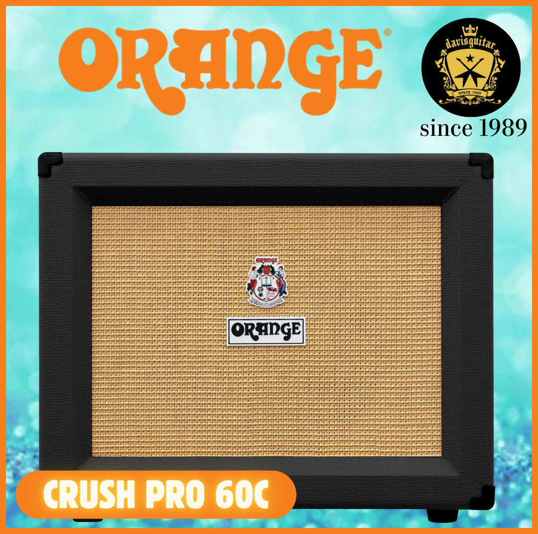 Orange Amplifier Crush PRO 60C for Electric Guitar 60 watts with Reverb Black