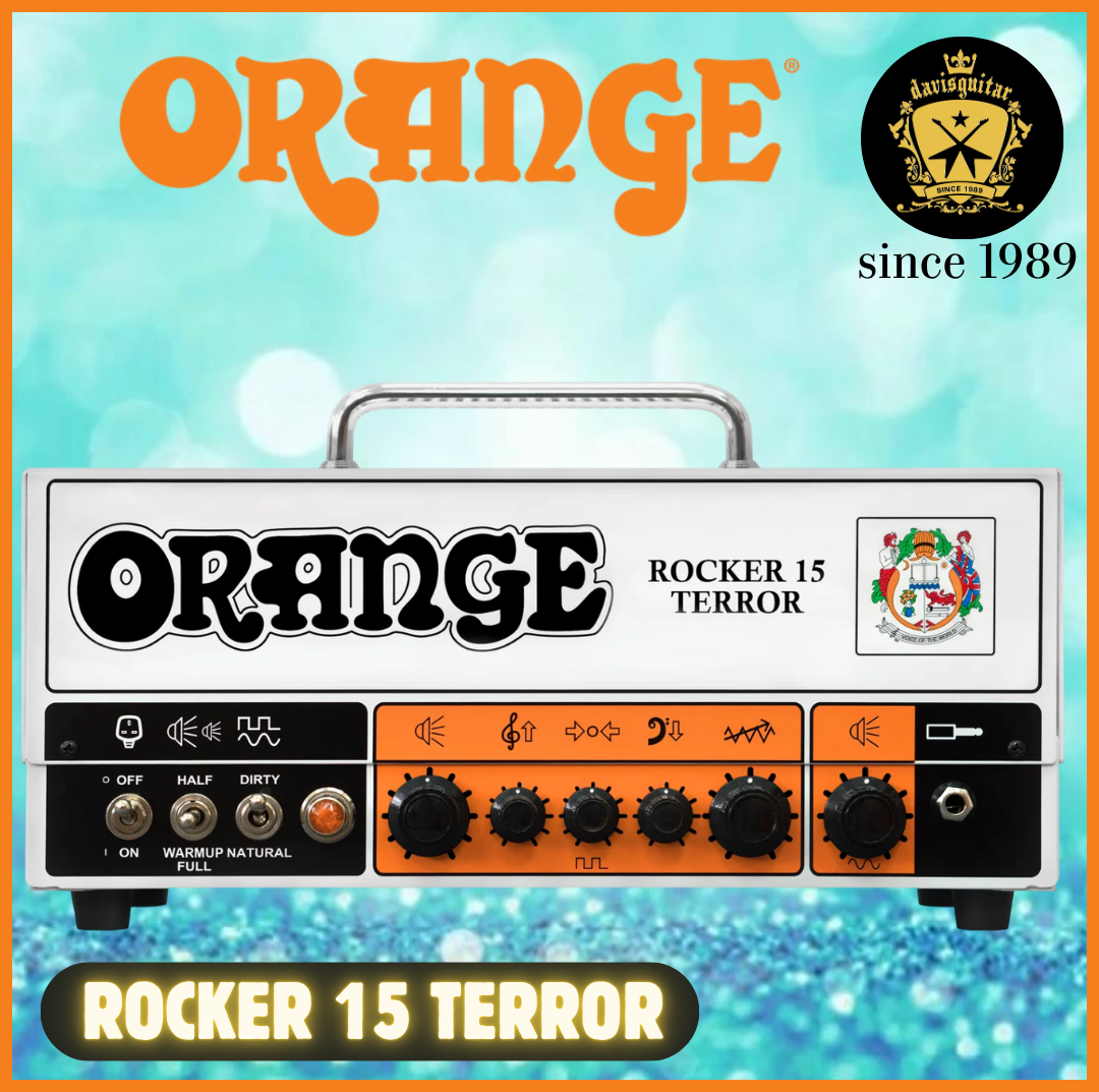 Orange Amp Rocker 15 Terror Tube Head 0.5, 1, 7 OR 15 WATTS (SWITCHABLE)