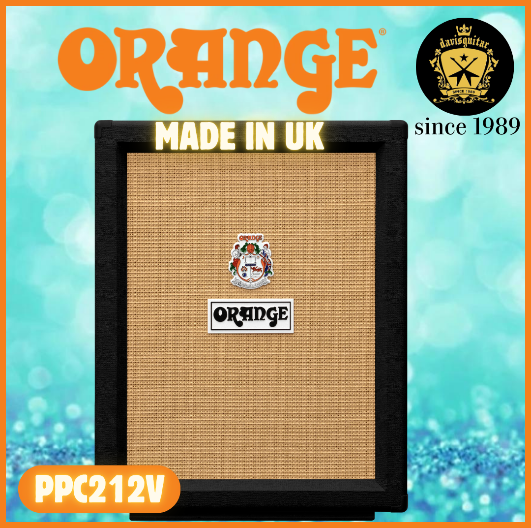 Orange Amplifier PPC212V Cabinet Black 120 watts Made In British UK