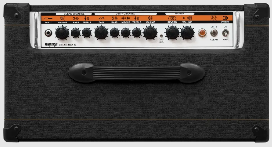 Orange Amplifier Crush PRO 60C for Electric Guitar 60 watts with Reverb Black