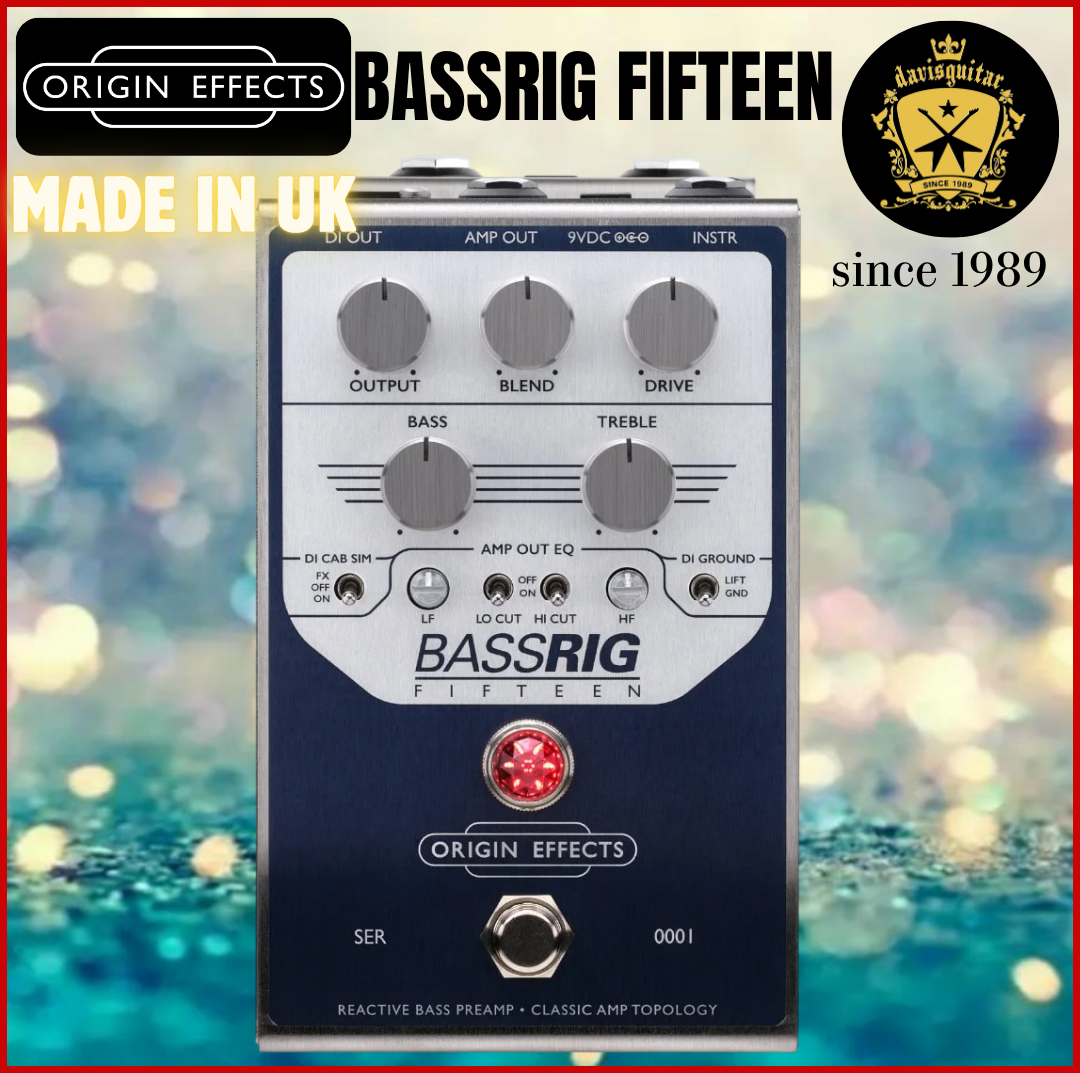 Origin Effects Bassrig Fifteen Bass Preamp and DI Guitar Effect Pedal
