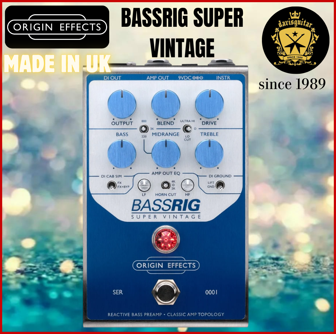 Origin Effects Bassrig Super Vintage Bass Preamp Guitar Effect Pedal