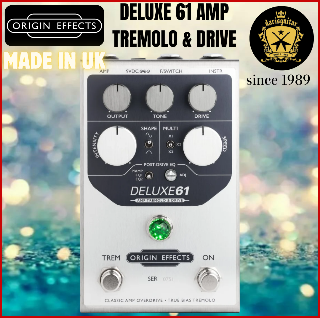 Origin Effects DELUXE61 Amp Tremolo and Drive Guitar Effect Pedal