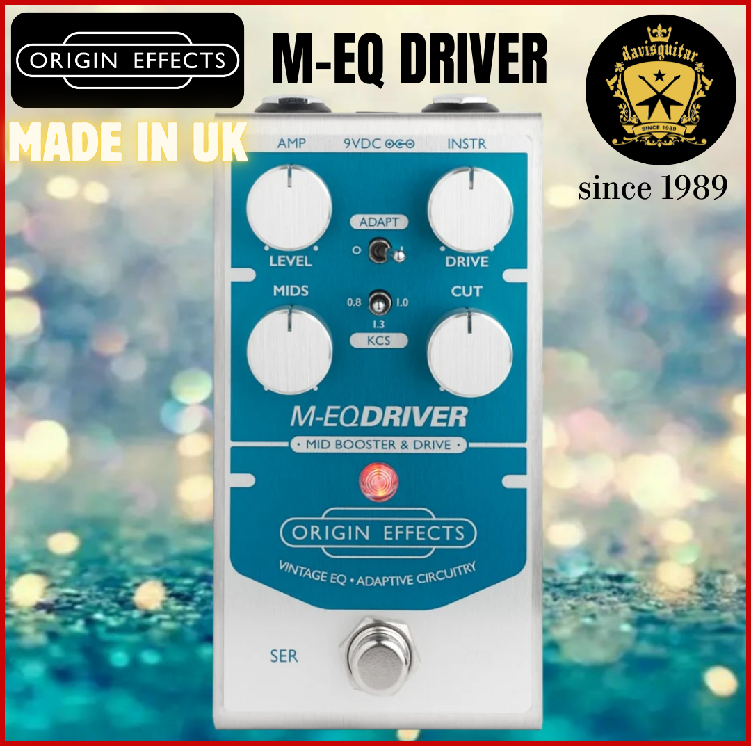 Origin Effects M-EQ Driver Mid Boost, Overdrive Vintage Studio Mojo Guitar Effect Pedal