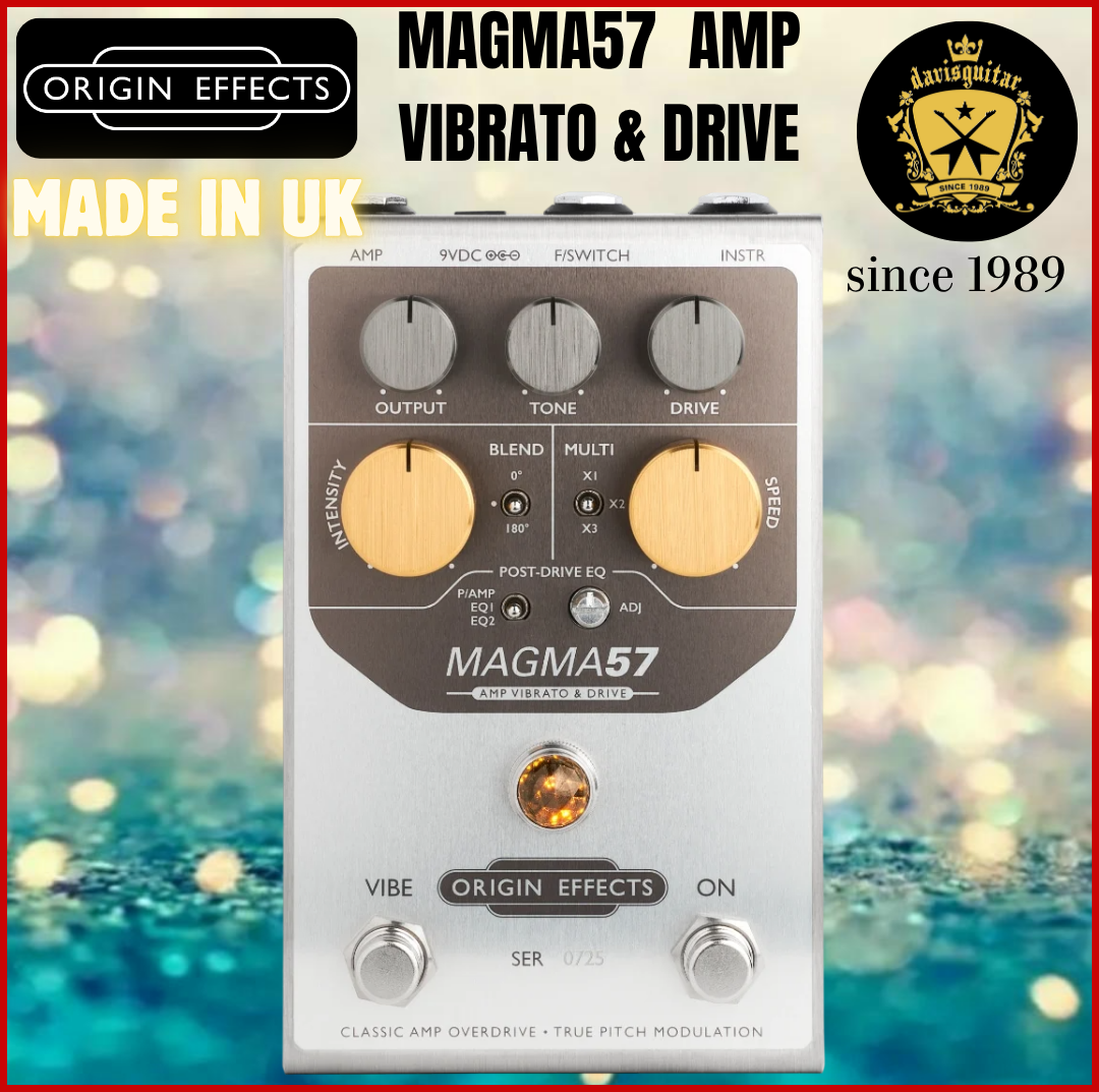 Origin Effects MAGMA57 Amp Vibrato and Drive guitar Effect Pedal