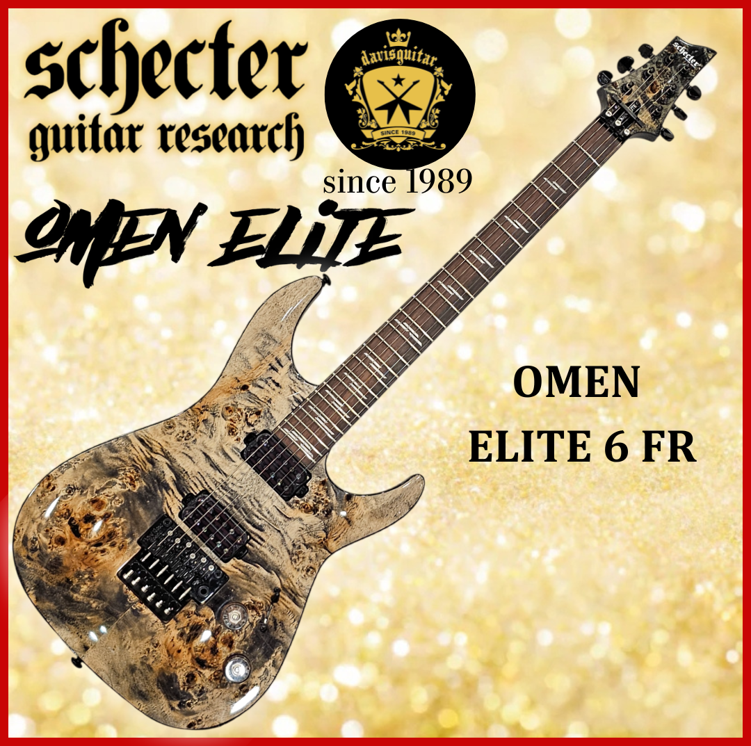 Schecter Omen Elite 6 FR Charcoal Floyd Rose Bridge Electric Guitar