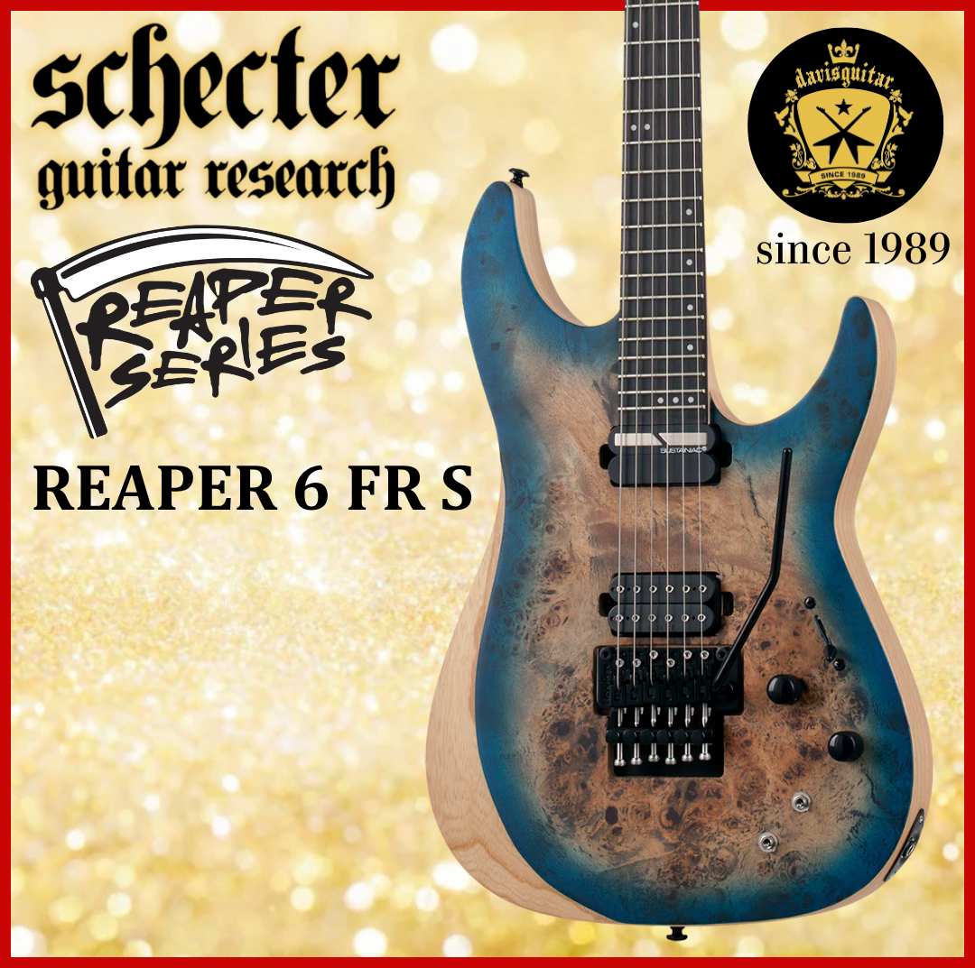 Schecter Reaper-6 FR S Sustainiac Floyd Rose Satin Sky Burst Electric Guitar