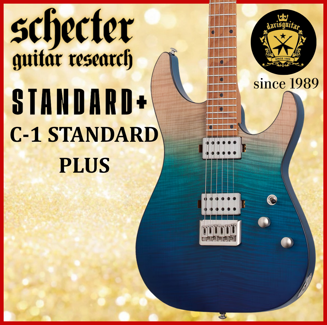 Schecter Standard Plus C-1 Blue Fade Electric Guitar