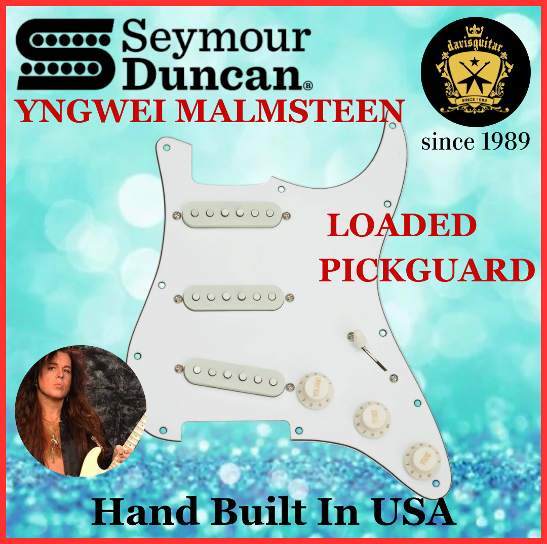 Seymour Duncan YJM Yngwei Malmsteen Loaded Pickguard Off White