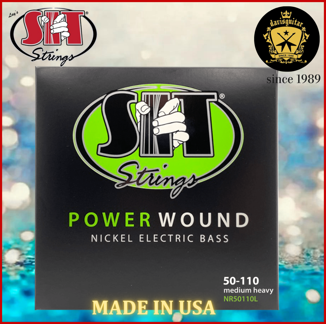 SIT Strings Power Wound Nickel Bass Strings 50-110– 4-String Set