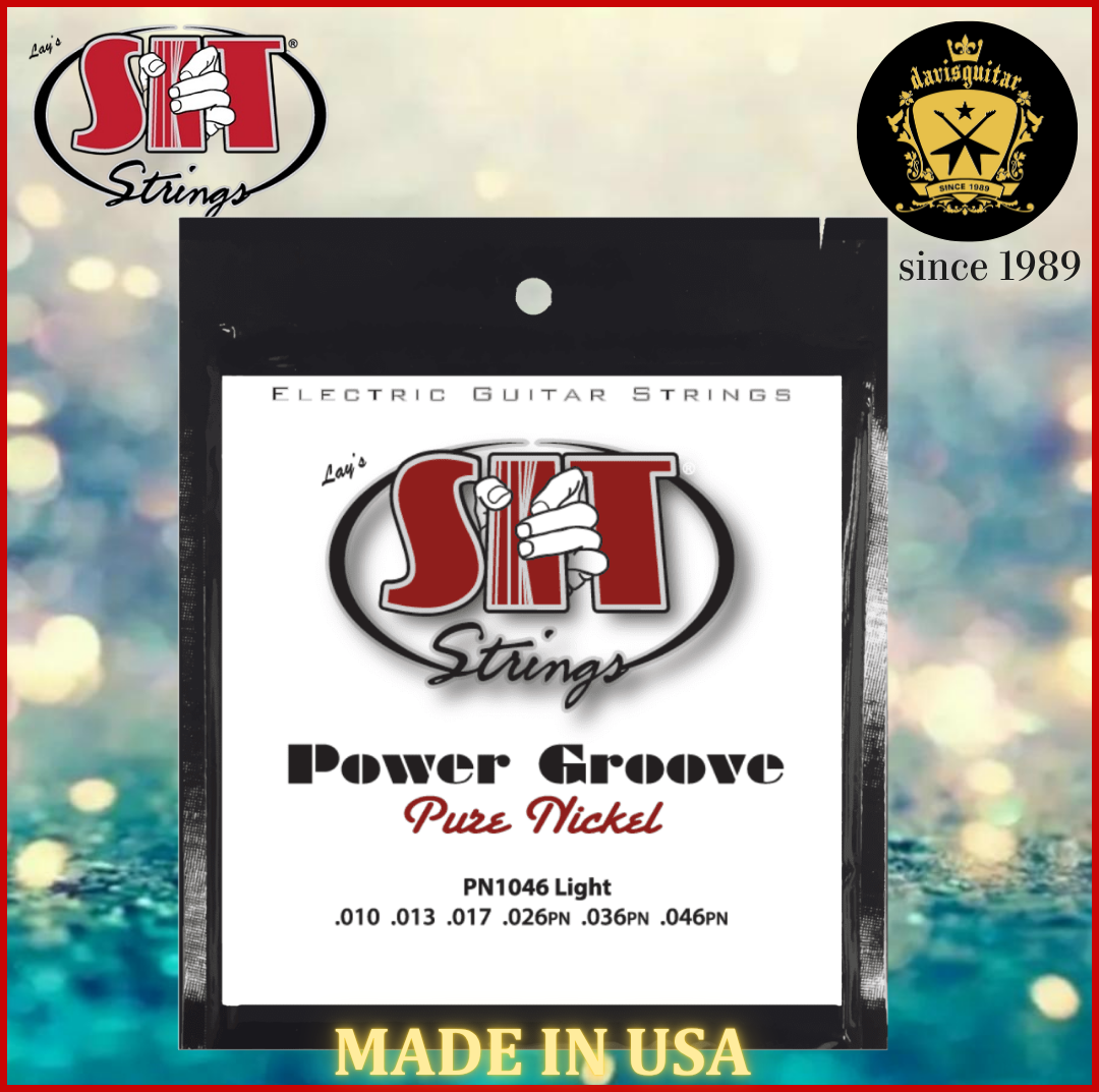 SIT PN1046 Power Groove Pure Nickel Electric Guitar Strings 10-46
