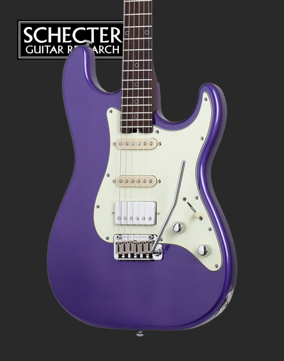Schecter Nick Johnston 10th Anniversary HSS Atomic Violet