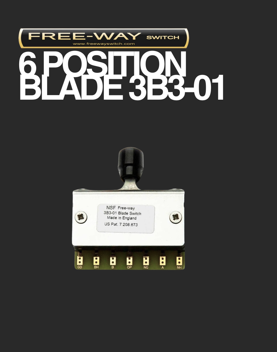 Free-way 6-Position Blade Switch - 3B3-01