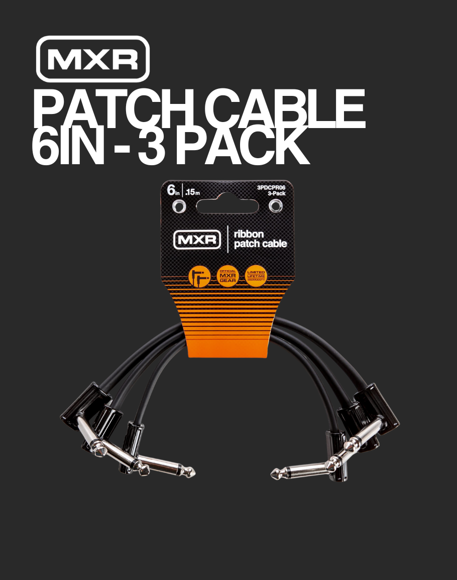 MXR Ribbon Patch Cable 3 Pack - 3DCPR06