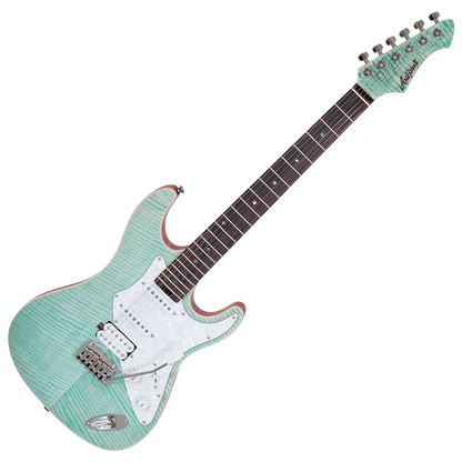 Aria Pro II Electric Guitar 714-AE200 Evergreen OPGR Opal Green