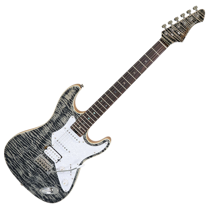 Aria Pro II Electric Guitar 714-AE200 Evergreen BKDM Black Diamond