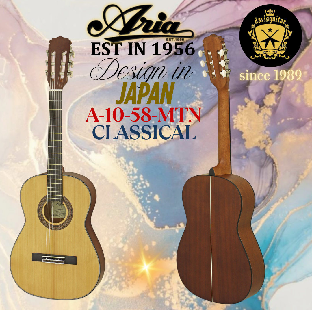 Aria Classical Guitar A-10-58 MTN Satin Natural 3/4 Size