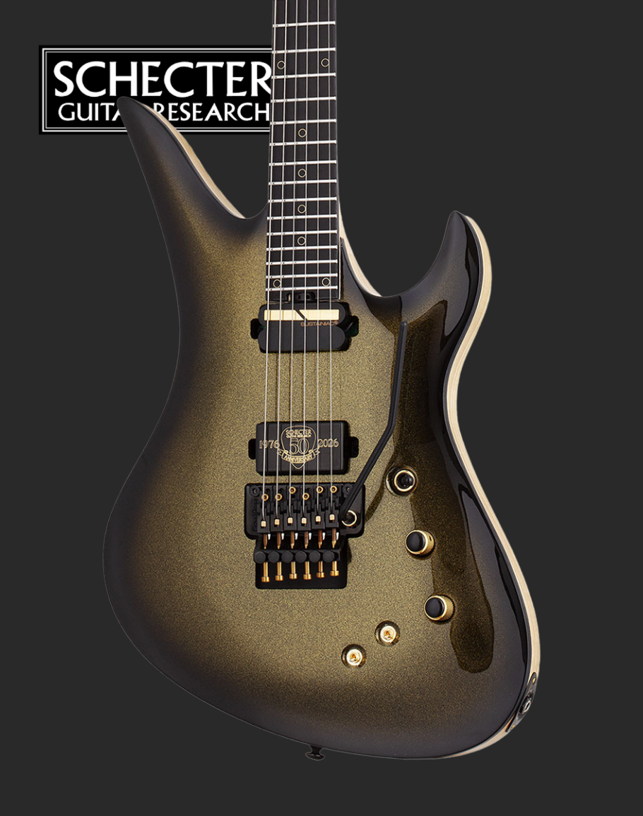 Schecter Avenger FR-S 50th Anniversary Goldburst