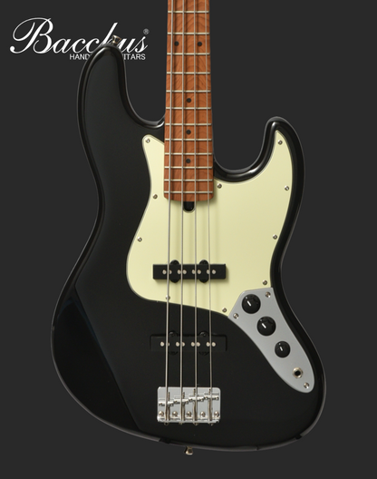 Bacchus Bass Guitar BJB-1RSM/M – Black Roasted Maple Neck