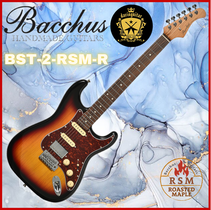 Bacchus BST-2-RSM-R-TTPG-SB Sunburst Electric Guitar Roasted Maple Neck with FREE bag