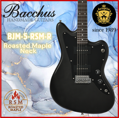 Bacchus BJM-5-RSM-R GM Electric Guitar Roasted Maple Neck Satin Black