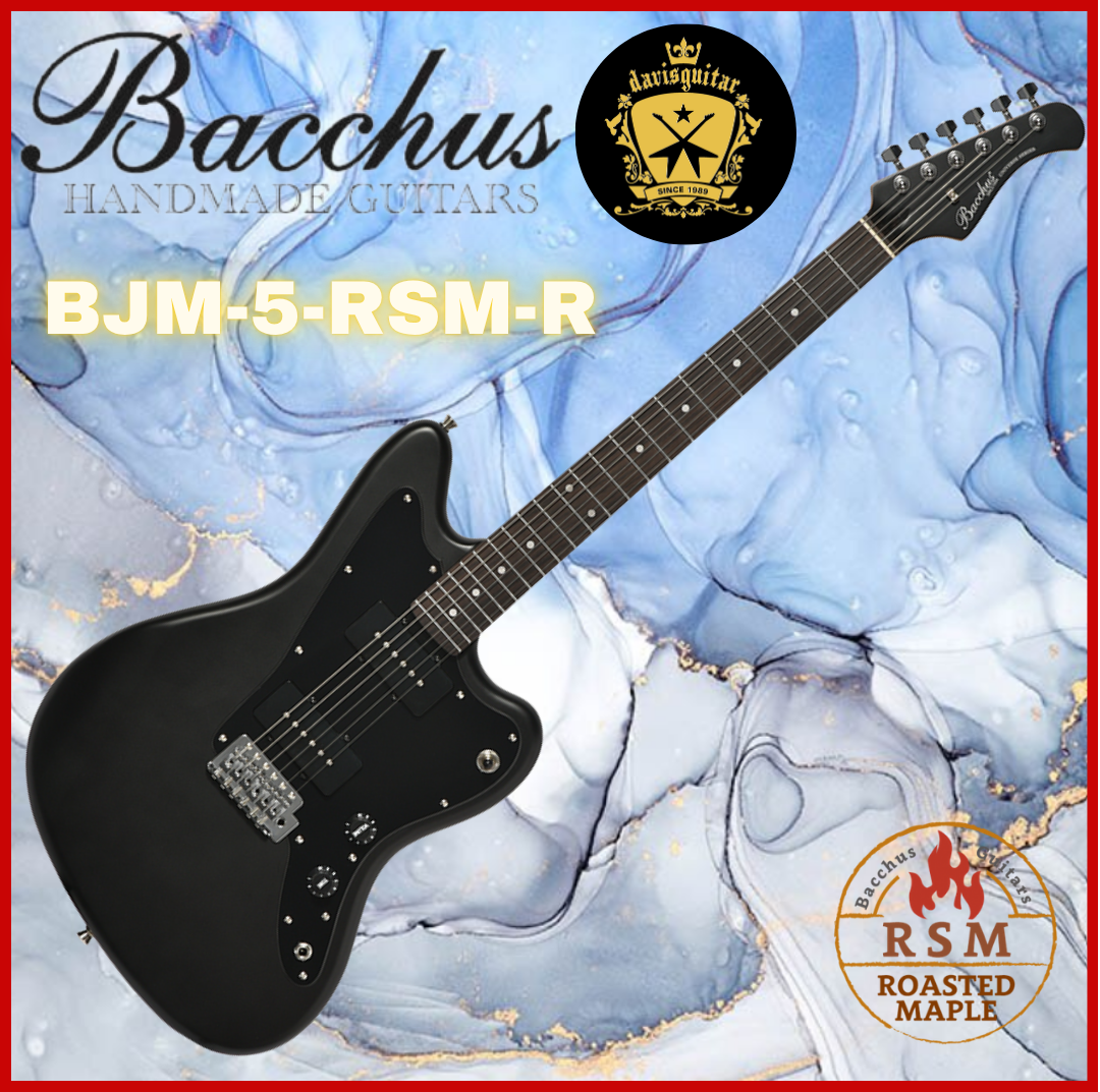 Bacchus BJM-5-RSM-R GM Electric Guitar Roasted Maple Neck Satin Black