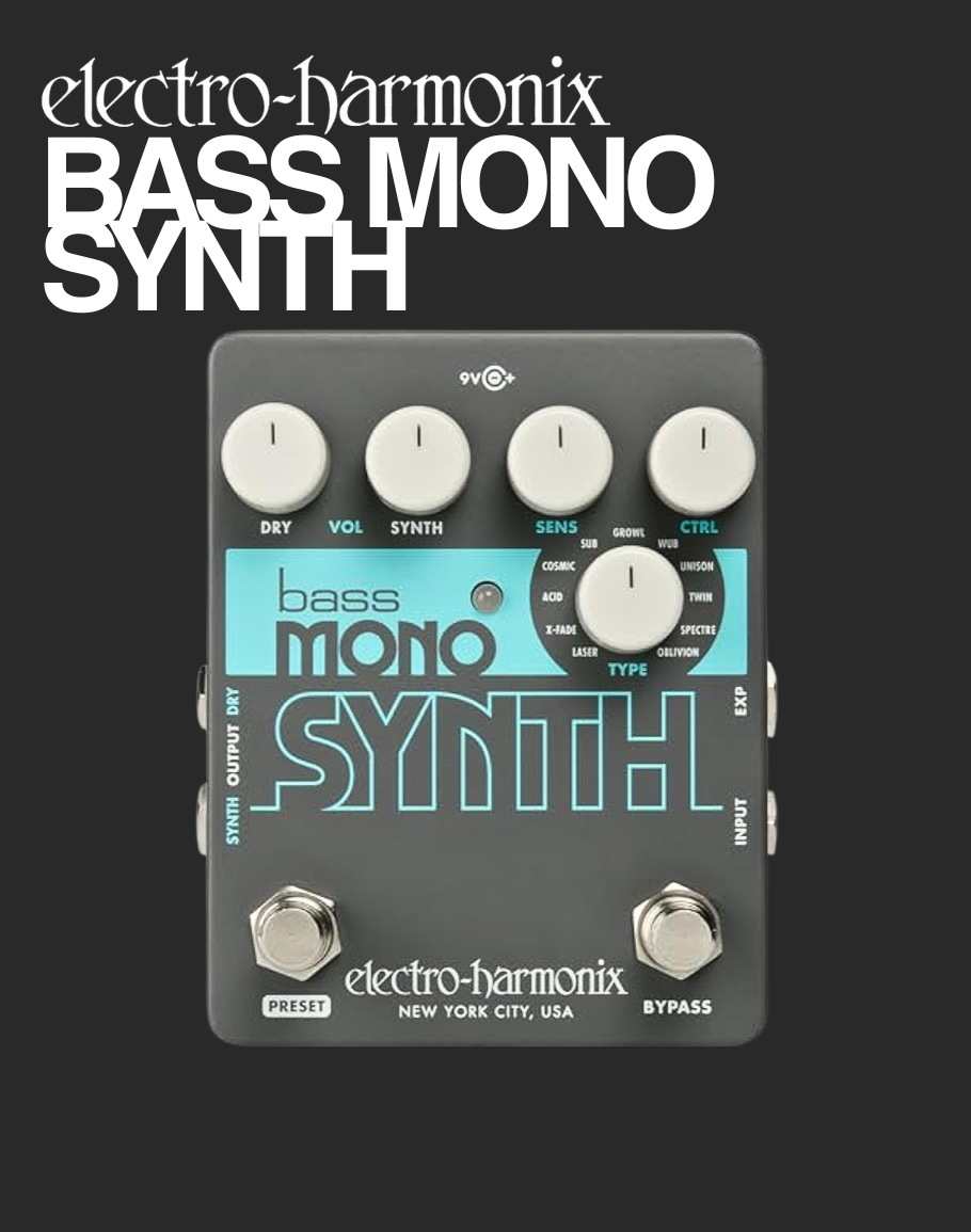 EHX Bass Mono Synth Bass Synthesizer